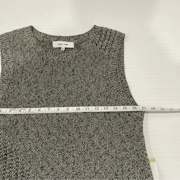 John + Jenn Layerd Knit Sweater Vest Womens Size Medium Black/grey Knit - Picture 7 of 10
